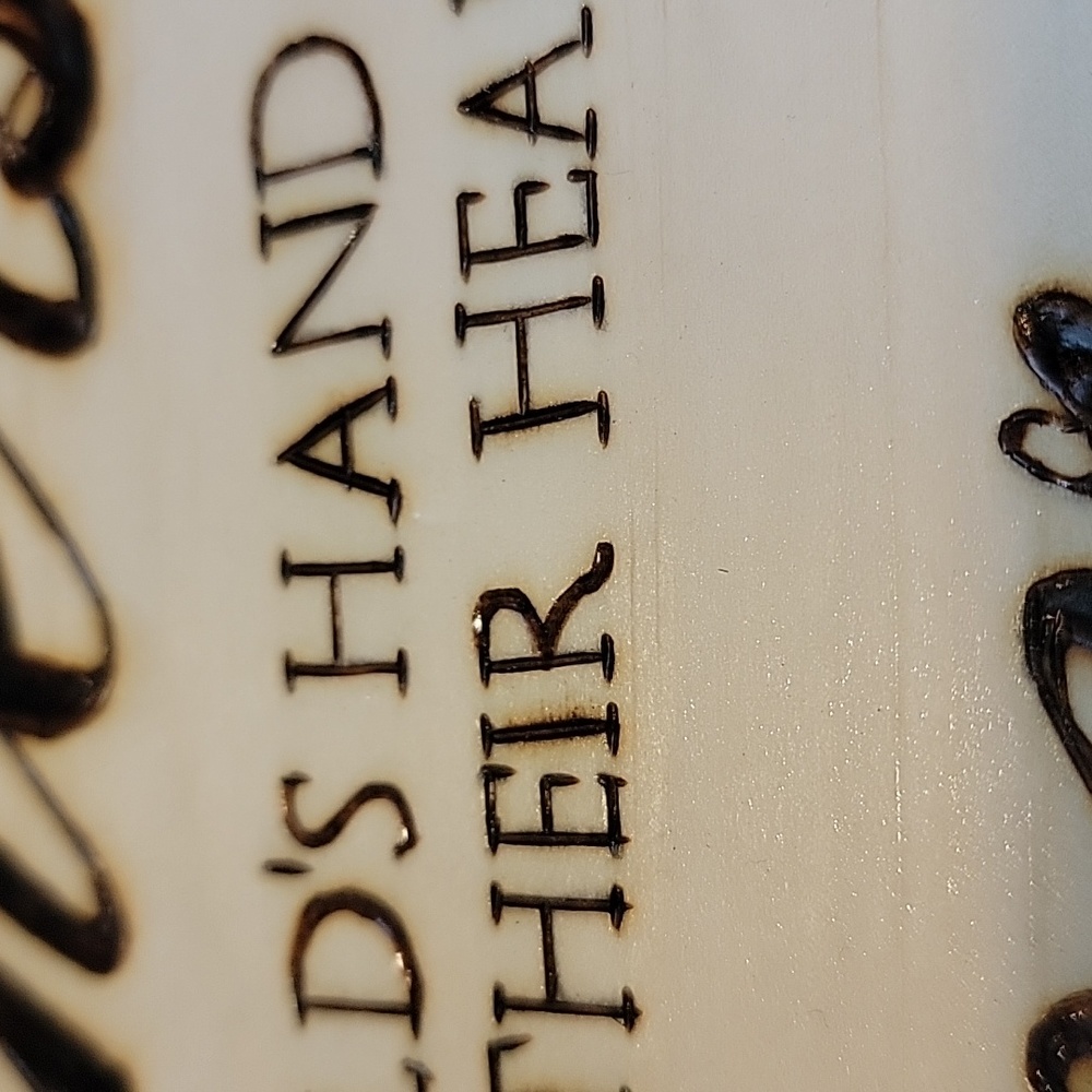 Pyrography mother plaque - Picture 4 of 8